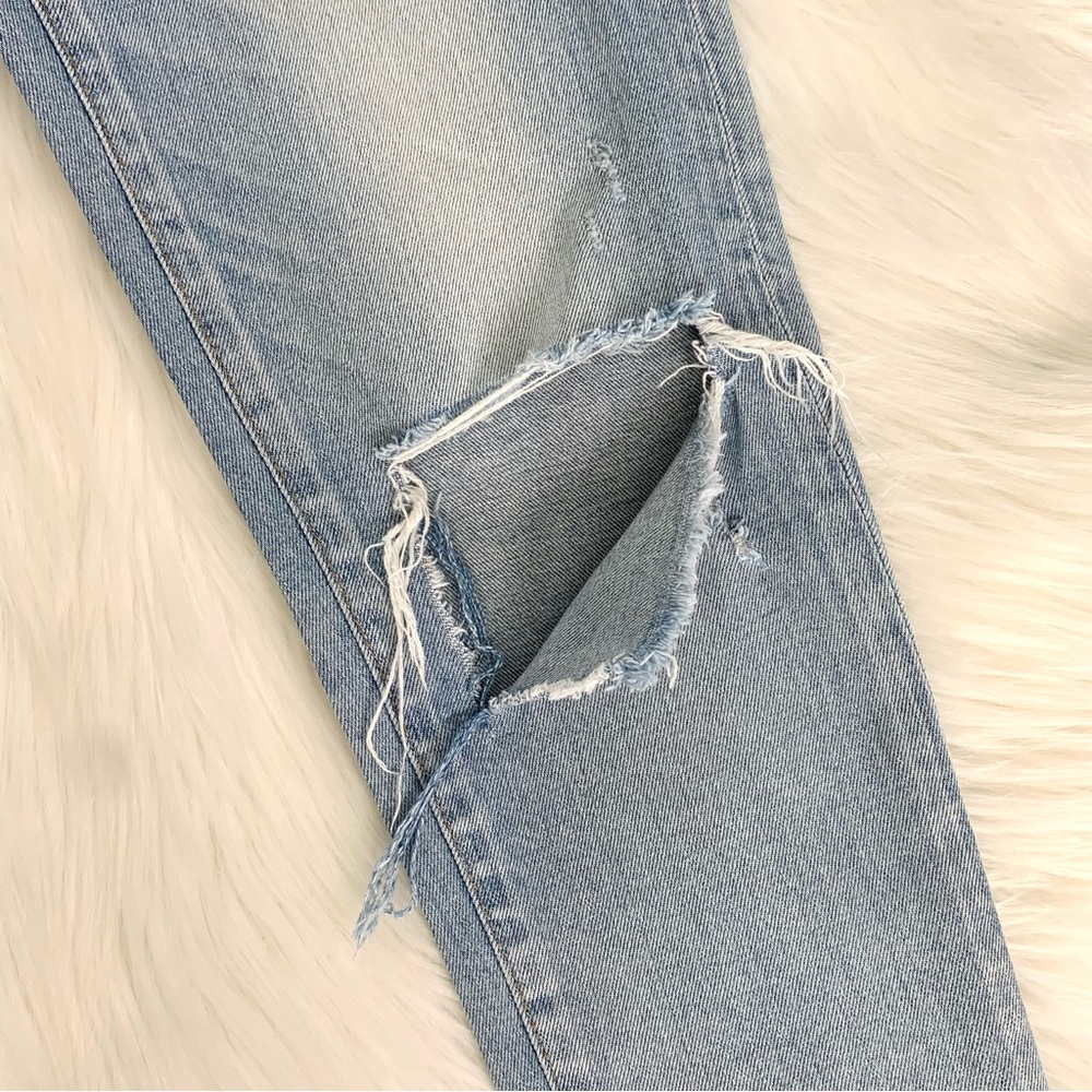 MOUSSY VINTAGE Vivian Distressed Skinny Jeans In Light Blue SIZE 25 - Picture 12 of 15
